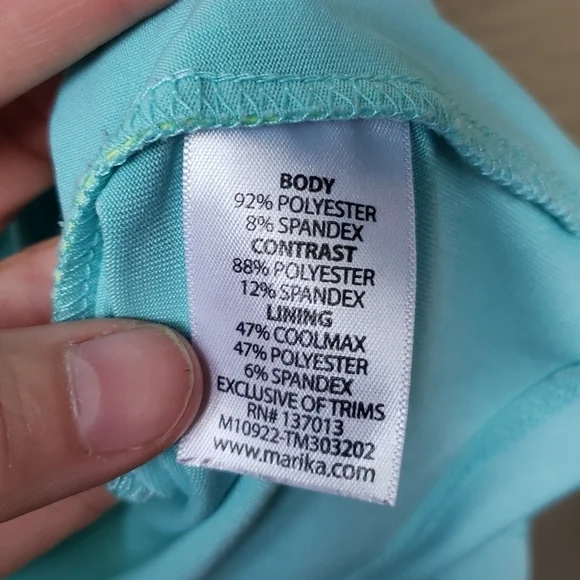 marika tek tank top green blue M - Picture 5 of 9